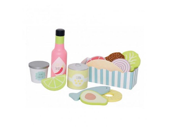 JABADABADO Jouet en Bois Dinette Tacos Set - D�s 2 ans