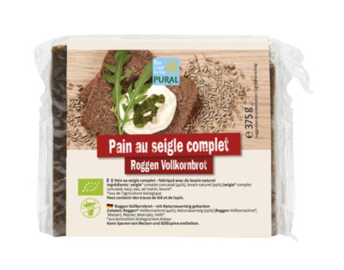 PURAL Pain Complet au Seigle - 375 g
