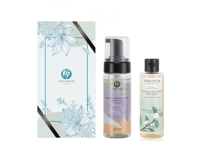 TERRA IPSUM Coffret Rituel De Beaut� - Mousse Nettoyante & Lotion Infusion Th� vert