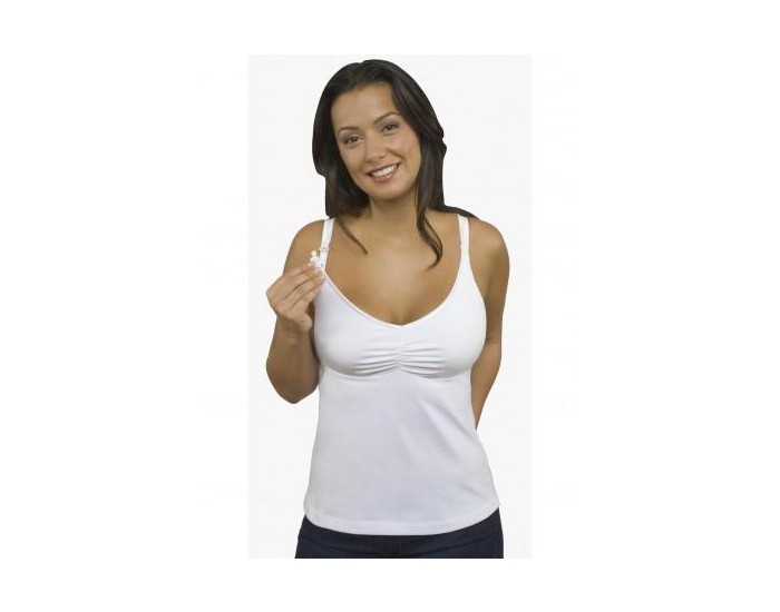 BRAVADO Top de Grossesse et d'Allaitement Anton Blanc