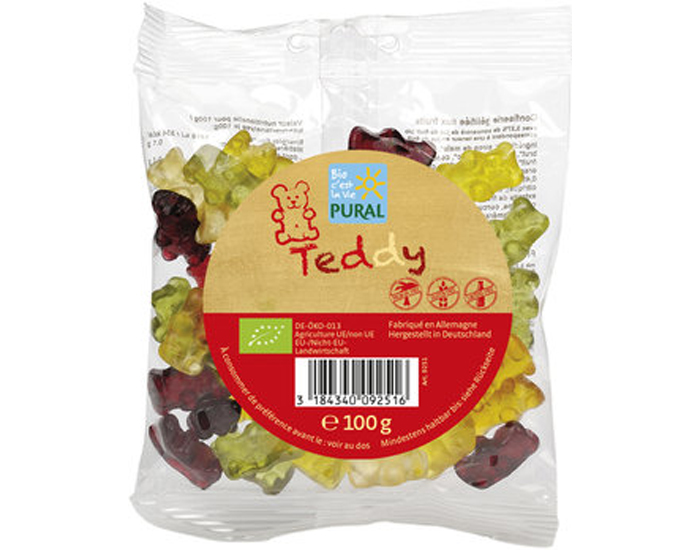 PURAL Bonbons Oursons Teddy - 100 g