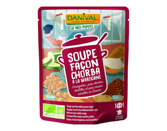 DANIVAL Soupe Bio Marocaine fa�on Chorba - 50cl 