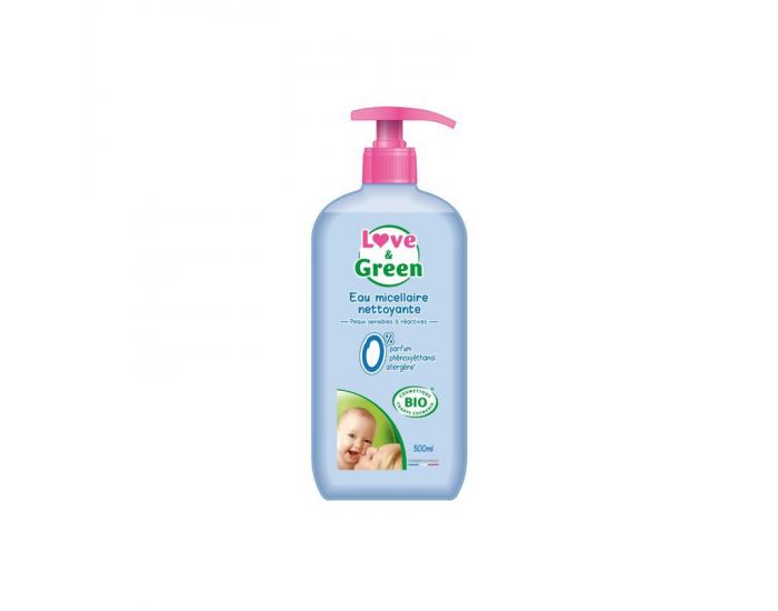LOVE & GREEN Eau Micellaire Nettoyante - 500ml