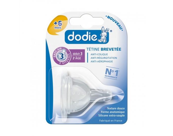 DODIE T�tines Rondes - 3 Vitesses - D�bit 3 - + de 6 Mois