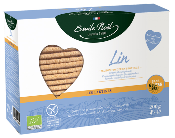 EMILE NOL Tartines Sans Gluten Lin - 2 x 100 g
