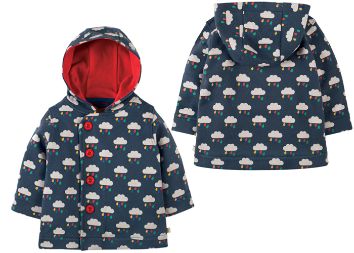 FRUGI Veste Boutonn�e � Capuche - Vive la Pluie
