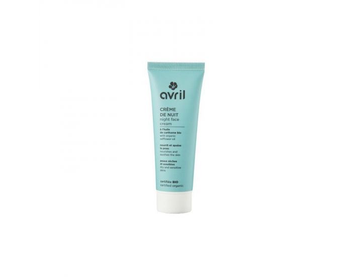 AVRIL Cr�me de Nuit Peaux S�ches et Sensibles 50ml - Certifi�e Bio