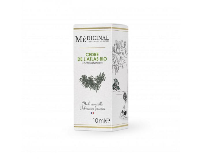 MEDICINAL Huile Essentielle Bio - C�dre de l'Atlas - 10 Ml