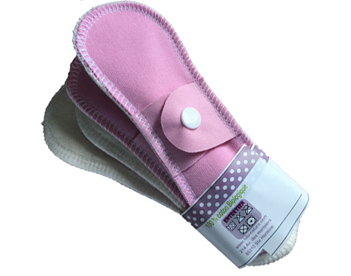 LULU NATURE Lot de 4 Mini Protge Slip Impermable Coton Bio