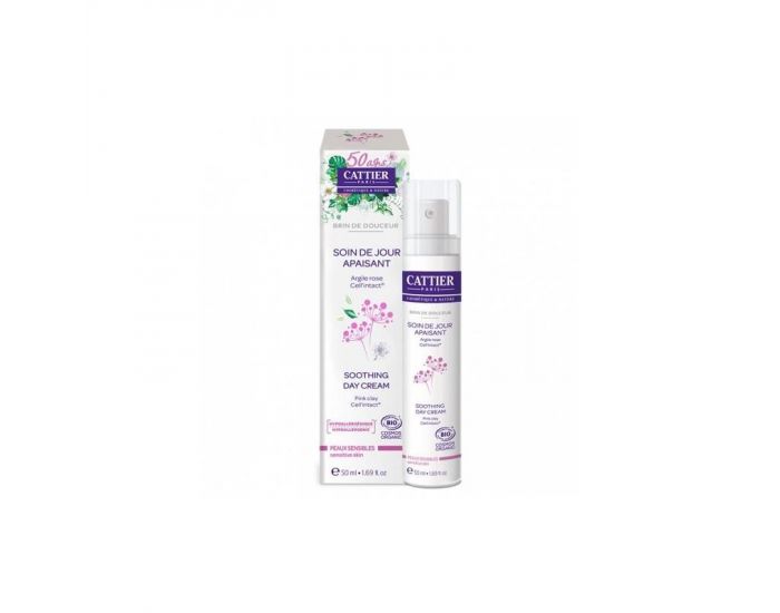 CATTIER Soin de Jour - Apaisant - Brin de Douceur - Peaux Sensibles - 50 ml