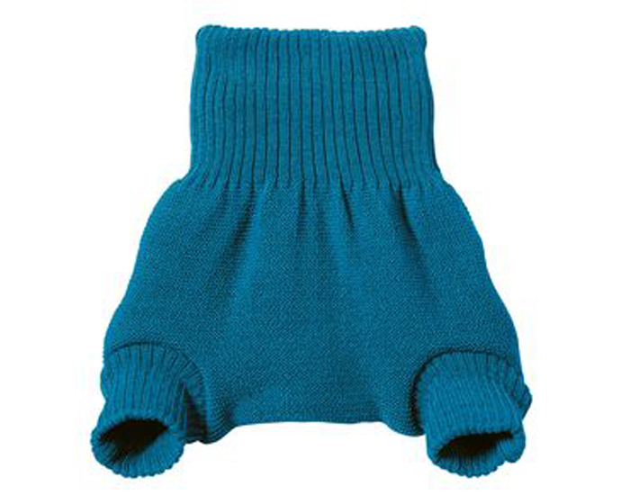 DISANA Culotte de Protection en Laine Merinos - Bleu