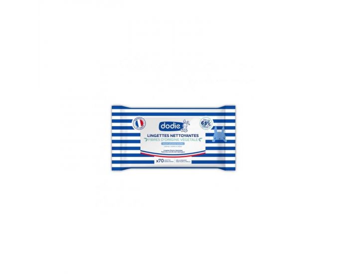 DODIE Lingettes Nettoyantes - 3 en 1 - Paquet de 70