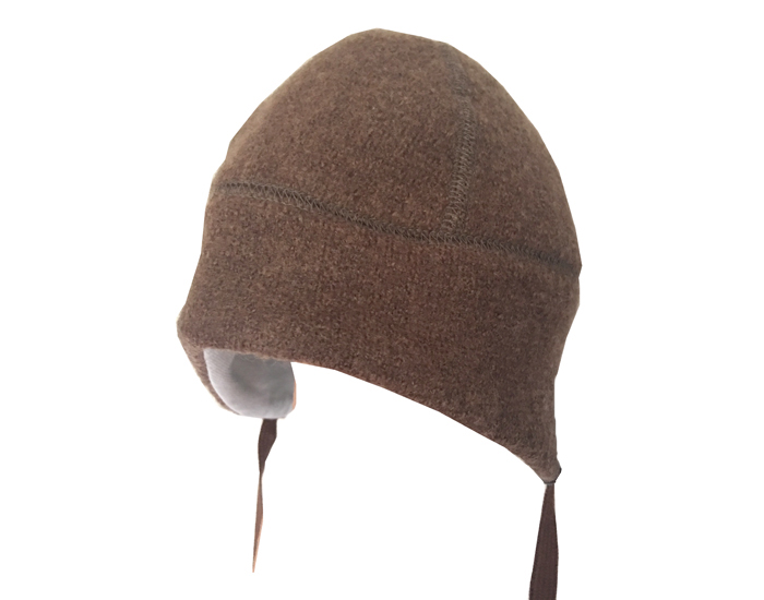 PICKAPOOH Bonnet Bb Feutre de Laine Milan - Chocolat