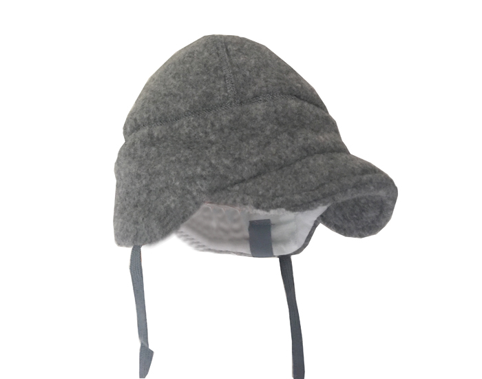 PICKAPOOH Casquette Polaire de Laine Oskar - Gris