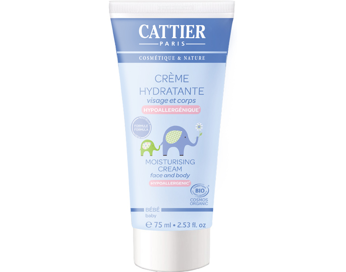 Crème hydratante visage apaisante bébé - Peau très sensible