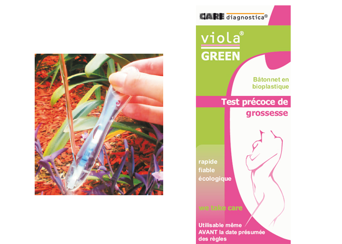 VIOLA GREEN Test de Grossesse Pr�coce en Bioplastique