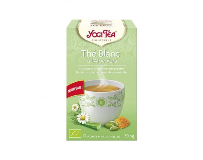YOGI TEA Tisane Thé Blanc à l'Aloe Vera - 17 Sachets