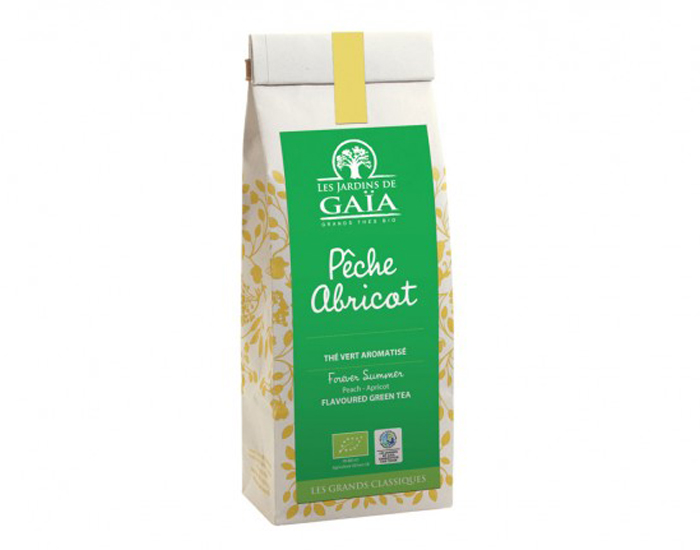 LES JARDINS DE GAIA Th Vert - Pche-Abricot - 100 g