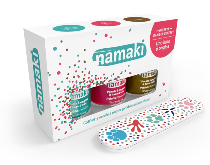 NAMAKI Coffret 3 Vernis Carabes - Corail - Bronze 