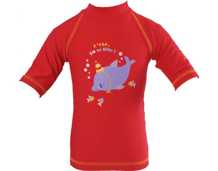 PIWAPEE Top Lycra Anti UV UPF50+ - Dauphin Rouge