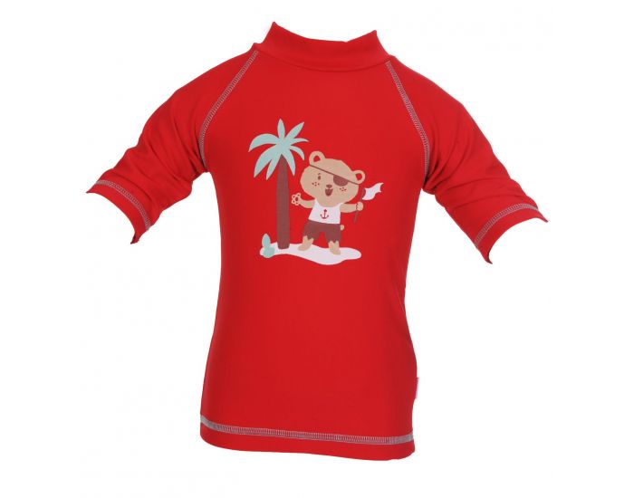 PIWAPEE Top Lycra Anti UV UPF50+ Rouge Ourson