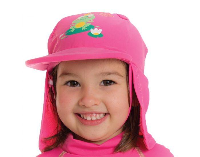 PIWAPEE Casquette Anti UV UPF50+ - Rainette Rose Framboise