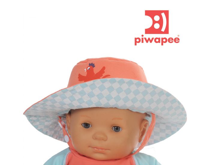 PIWAPEE Chapeau t - Cocotte Corail