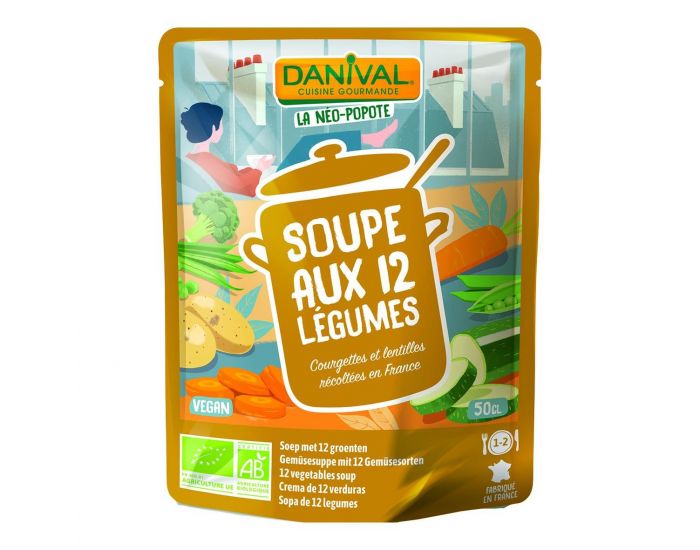 DANIVAL Soupe Bio aux 12 Lgumes - 500ml 