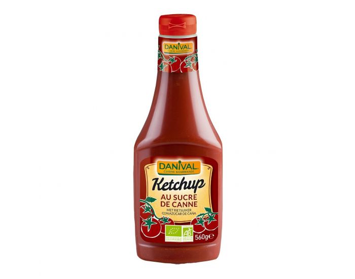 DANIVAL Ketchup au sucre de canne 560g bio