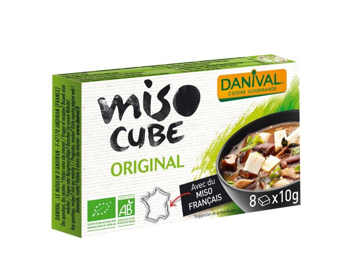 DANIVAL Miso cube original sans huile de palme 8x10g
