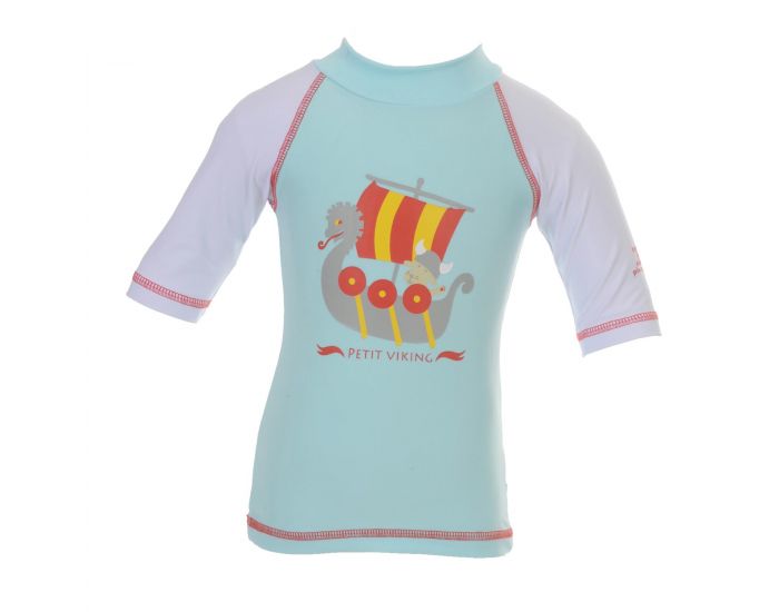 PIWAPEE Top Lycra Anti UV UPF50+ - Viking Bleu Ciel