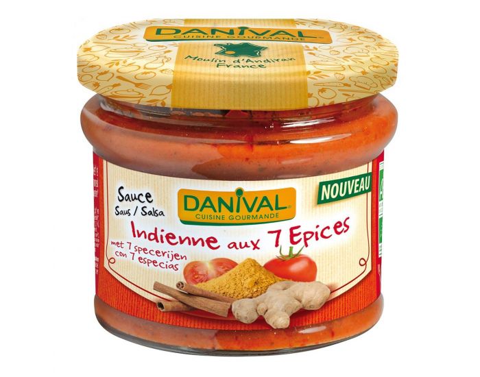 DANIVAL Sauce indienne aux 7 �pices 210g