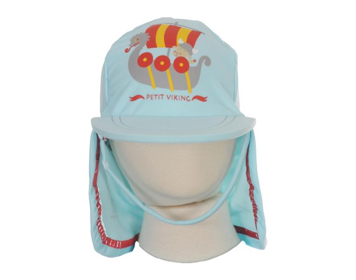 PIWAPEE Casquette Anti UV UPF50+ - Viking Bleu Ciel