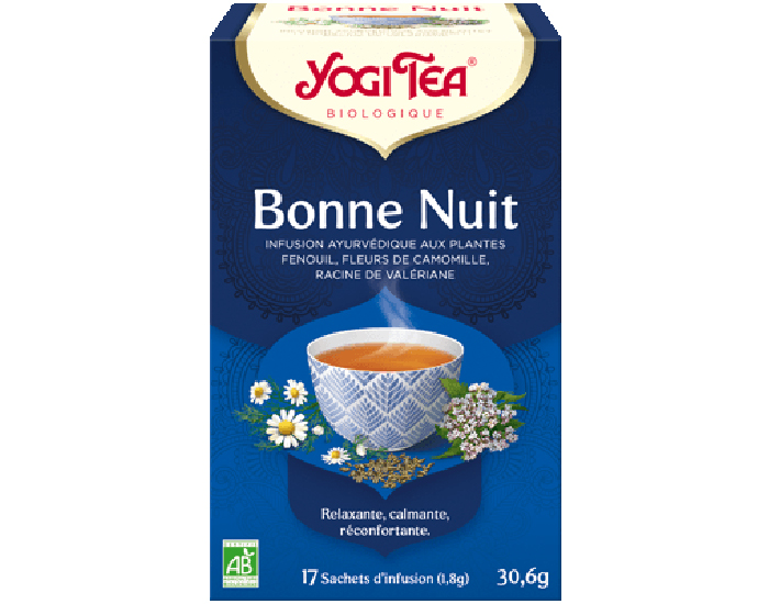 YOGI TEA Tisanes en Sachet - Bonne Nuit - 17 Sachets