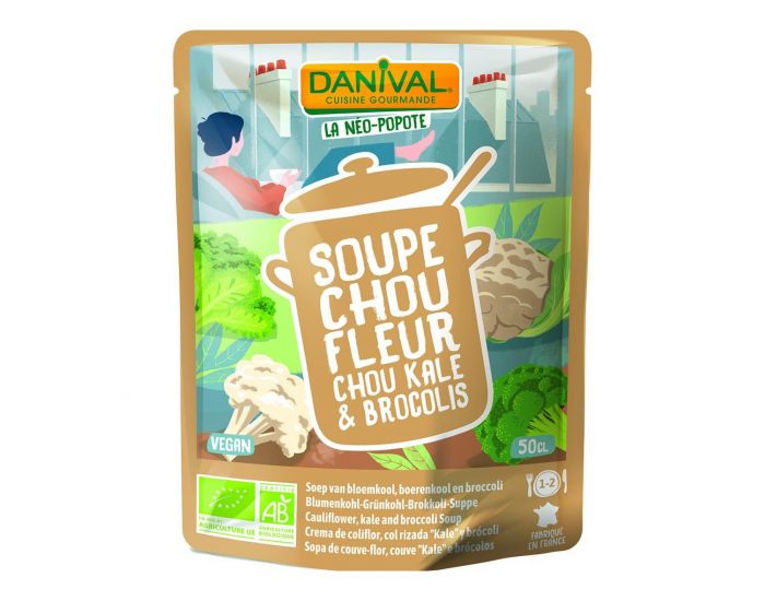 DANIVAL Soupe Bio au Chou Fleur Kale  - 50cl  