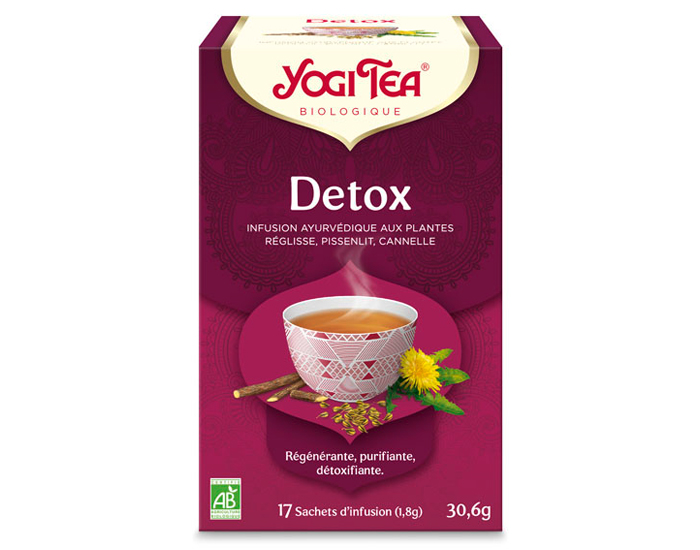 YOGI TEA Tisanes en sachet - Dtox - 17 Sachets