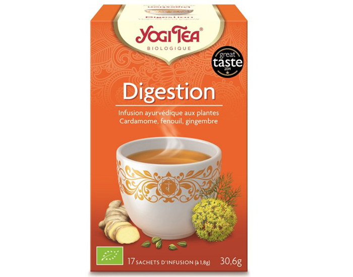 YOGI TEA Tisanes en sachet - Digestion - 17 Sachets