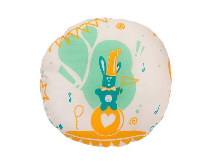 CHABADABADA Coussin Rond Lapinou