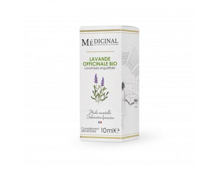 MEDICINAL Huile Essentielle Bio - Lavande Officinale - 10 Ml