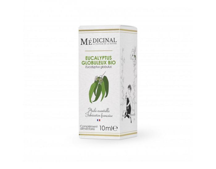 MEDICINAL Huile Essentielle Bio - Eucalyptus Globuleux - 10 Ml