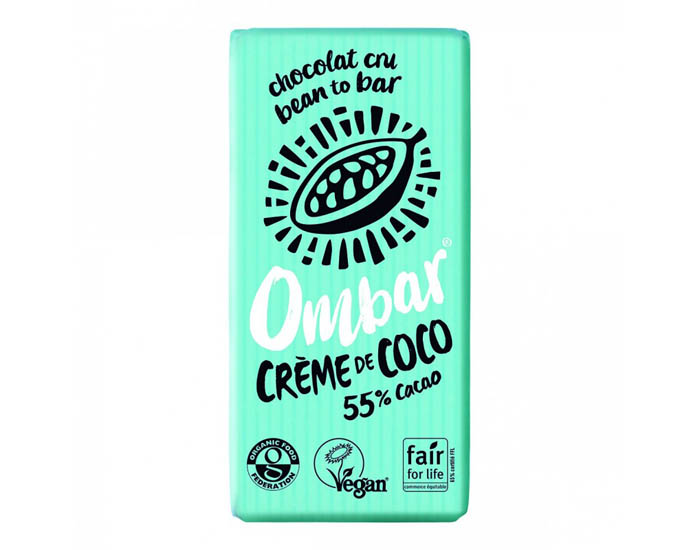 OMBAR Chocolat Crme de Coco Cru - 35 g