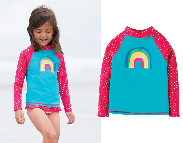 FRUGI Top de Bain anti UV - Arc en Ciel
