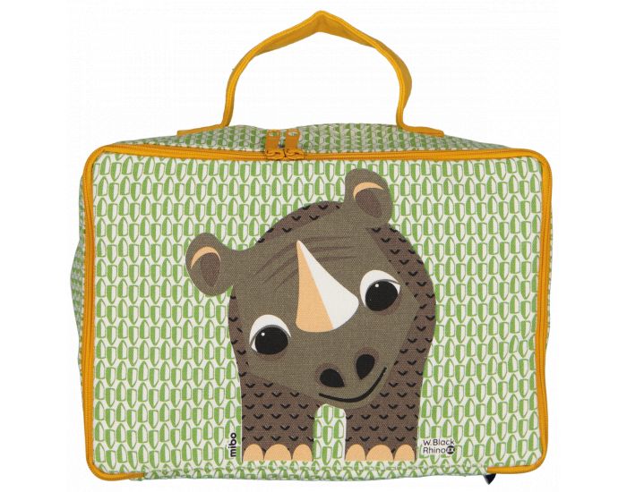 COQ EN P�TE Valisette en Coton Bio - RHINOC�ROS Vert
