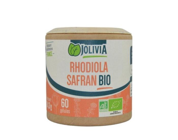 JOLIVIA Rhodiola Safran Bio - 60 g�lules v�g�tales de 30 mg