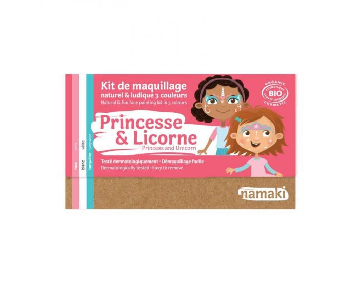 NAMAKI Kit De Maquillage 3 Couleurs Princesse & Licorne