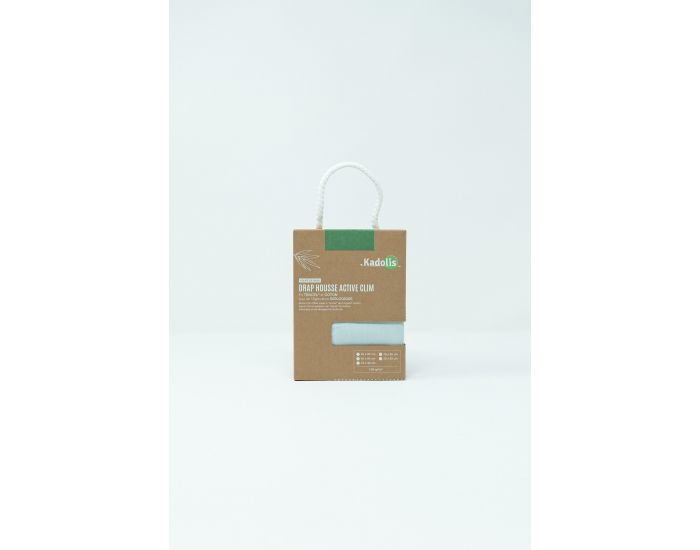 KADOLIS Drap housse TENCEL� Active clim - Landau Bleu c�ladon
