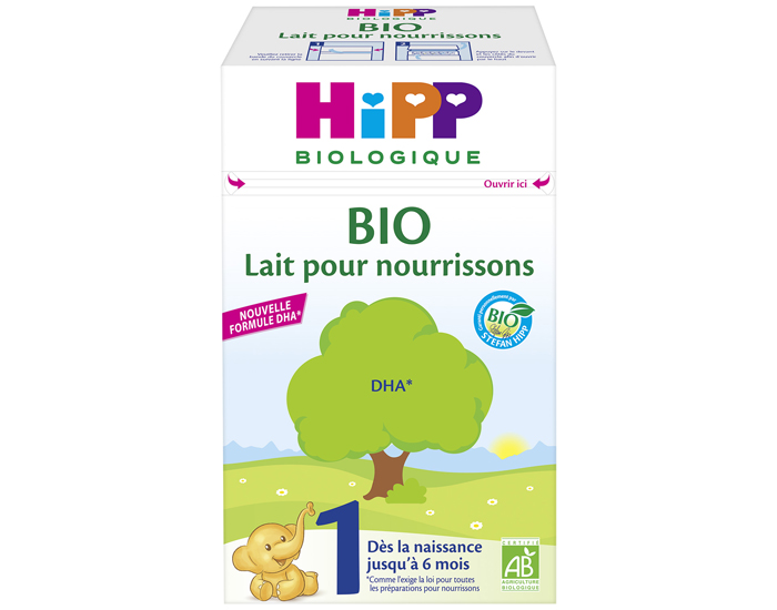 HIPP Lait pour Nourrisson 1 - De 0 à 6 Mois - 600g