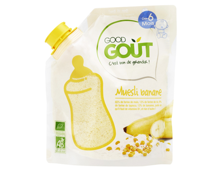 GOOD GOUT Crales en Poudre Muesli Banane -  Ds 6 mois - 200 g