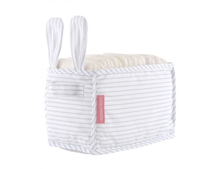 LITTLE CREVETTE Bac  couches ray gris Lapin