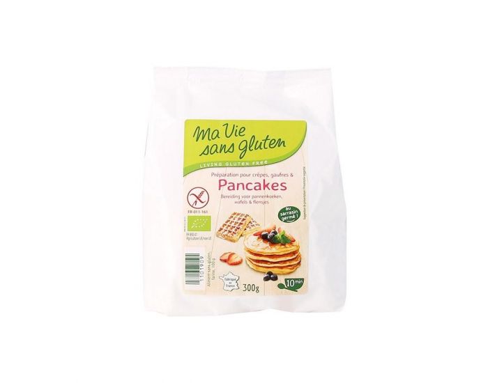 MA VIE SANS GLUTEN Pr�paration pour Cr�pes, Gaufres et Pancakes - Bio & Sans Gluten - 300g